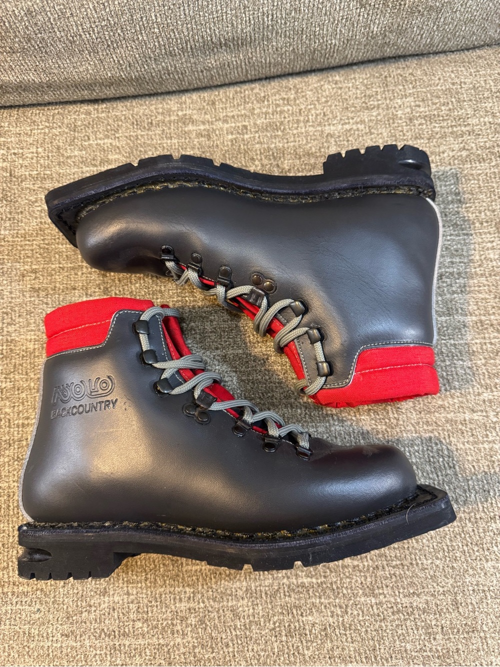 Asolo Vintage Backcountry Nordic Telemark Black ski boots Size 7 - Picture 6 of 15